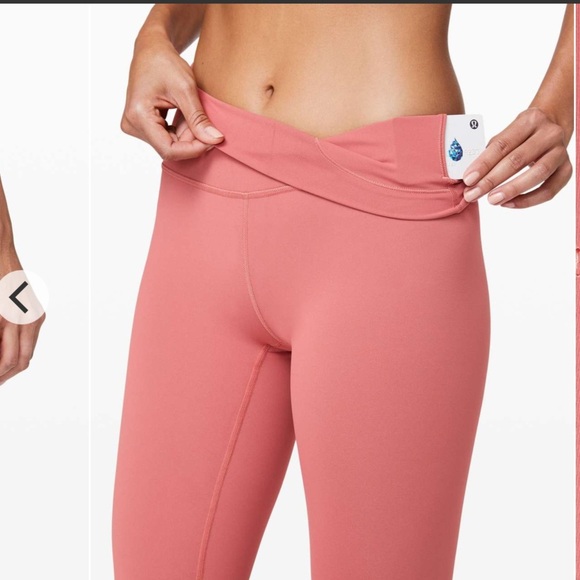 Lululemon Wunder Under High-Rise 25" Full-On Luxtreme Rustic Coral Size 8 26 - Picture 4 of 6